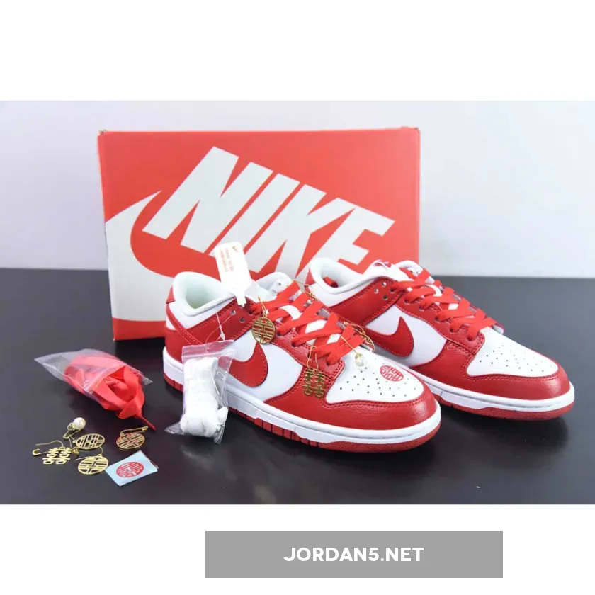 Nike Dunk Low Next Nature White Gym Red