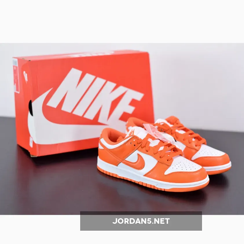Nike Dunk Low "Syracuse" White/Orange Blaze