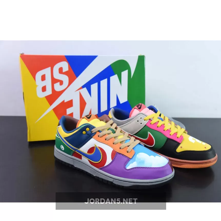 Nike Dunk Low "What the Super Mario" Custom