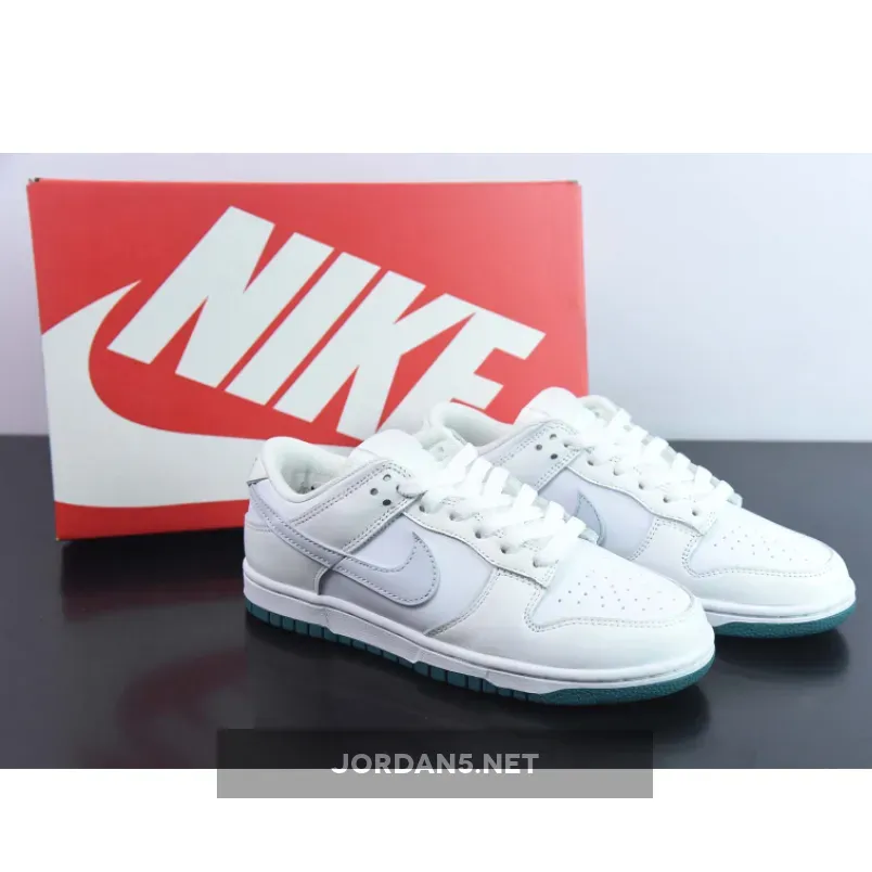 Nike Dunk Low White/Grey-Teal