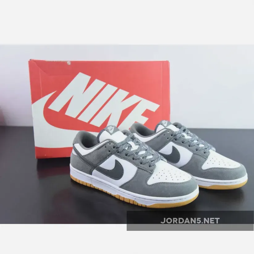 Nike Dunk Low White/Smoke Grey-Gum