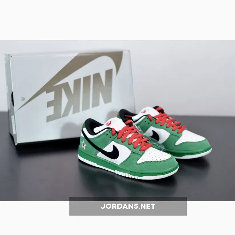 Nike Dunk SB Low Pro "Heineken" Classic Green/Black-White-Red