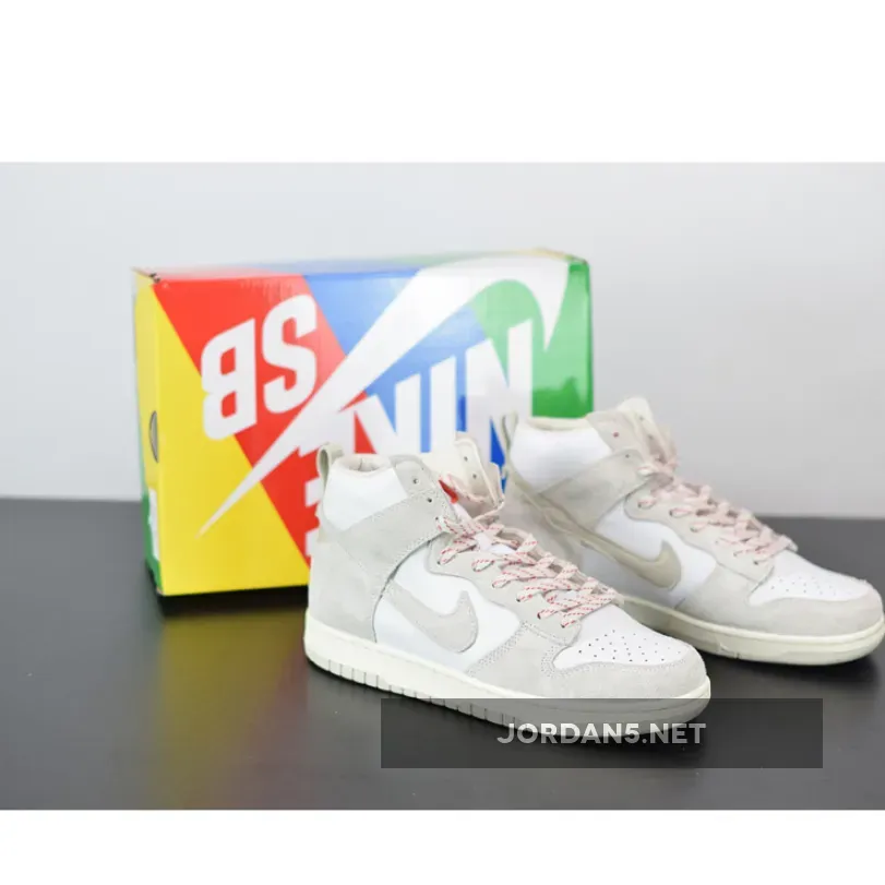 Nike Dunks SB High White Wolf Grey