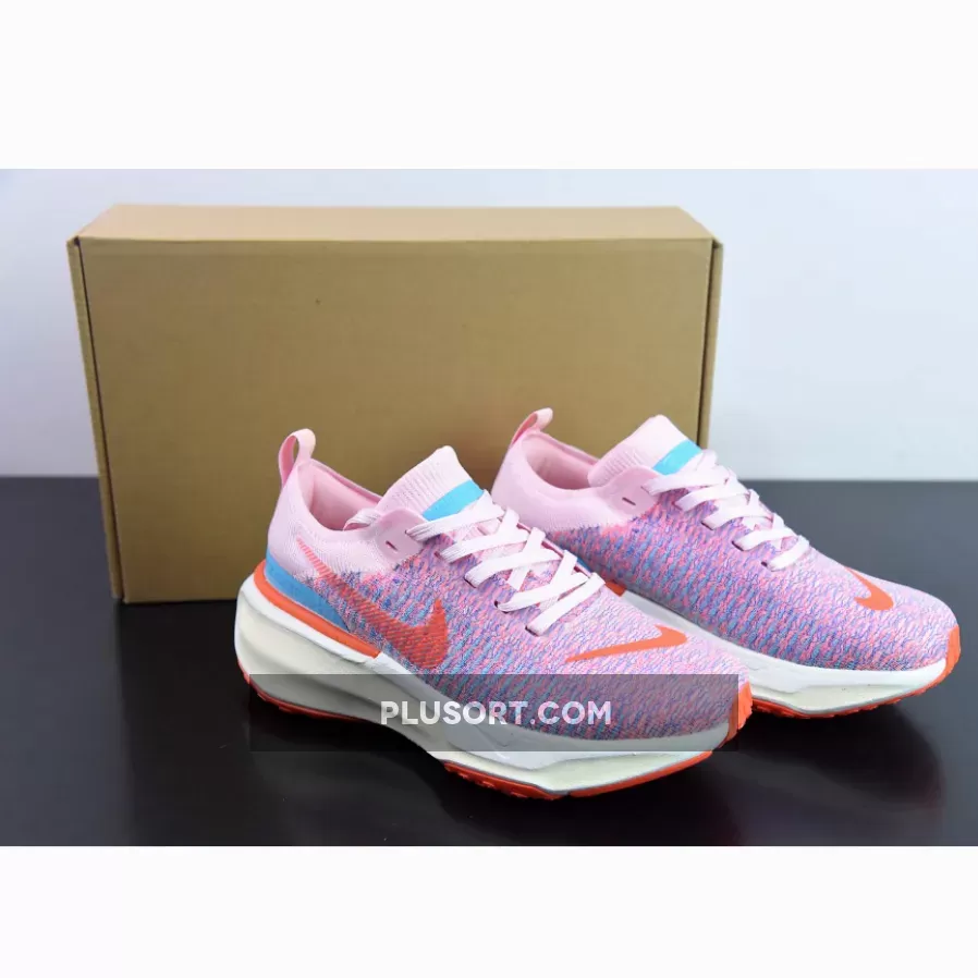 Nike Invincible Run Flyknit 3 Pink Blue White