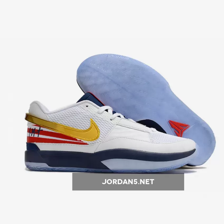 Nike JA 1 "USA" White Navy Gold Red