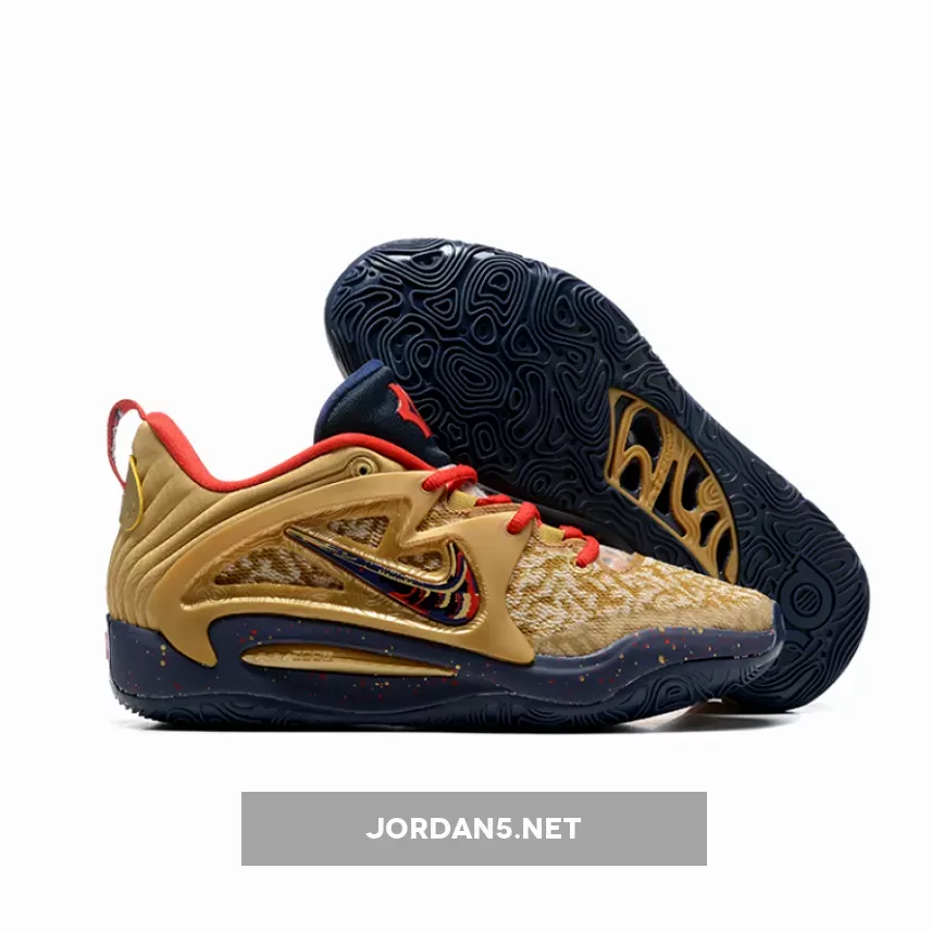Nike KD 15 "Olympic" Metallic Gold/Midnight Navy