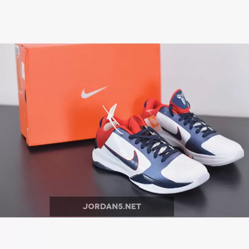 Nike Kobe 5 Protro White/Obsidian-Red