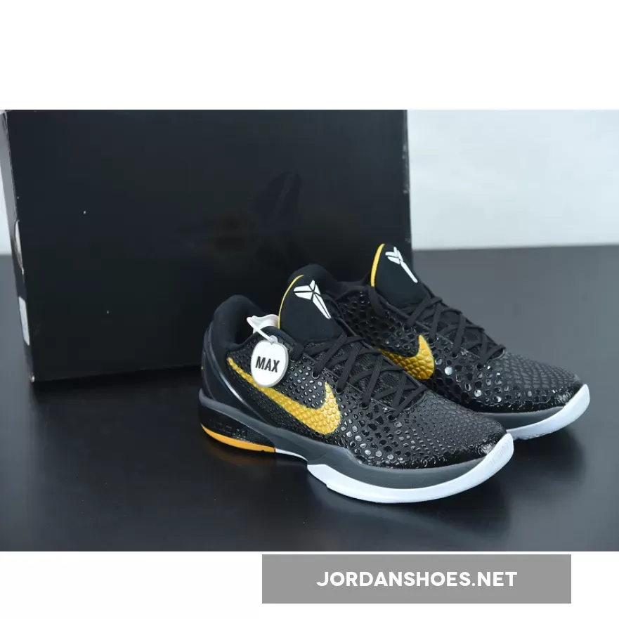 Nike Kobe 6 Protro "Del Sol" Black/Dark Grey-White-Del Sol