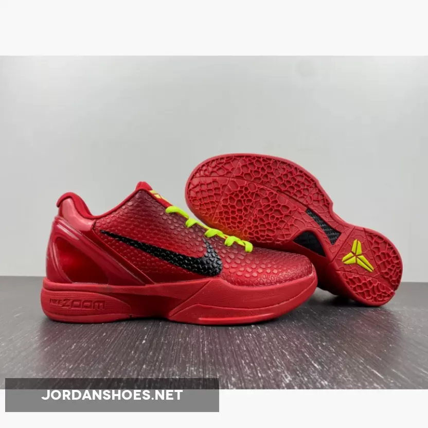 Nike Kobe 6 Protro ‘Reverse Grinch’ Bright Crimson/Black