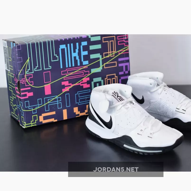 Nike Kyrie 6 "Brooklyn Nets" White/Black-Pure Platinum