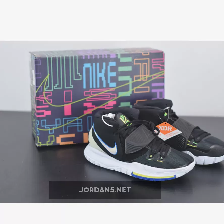 Nike Kyrie 6 "Shutter Shades" Black/White-Soar-Dynamic Yellow