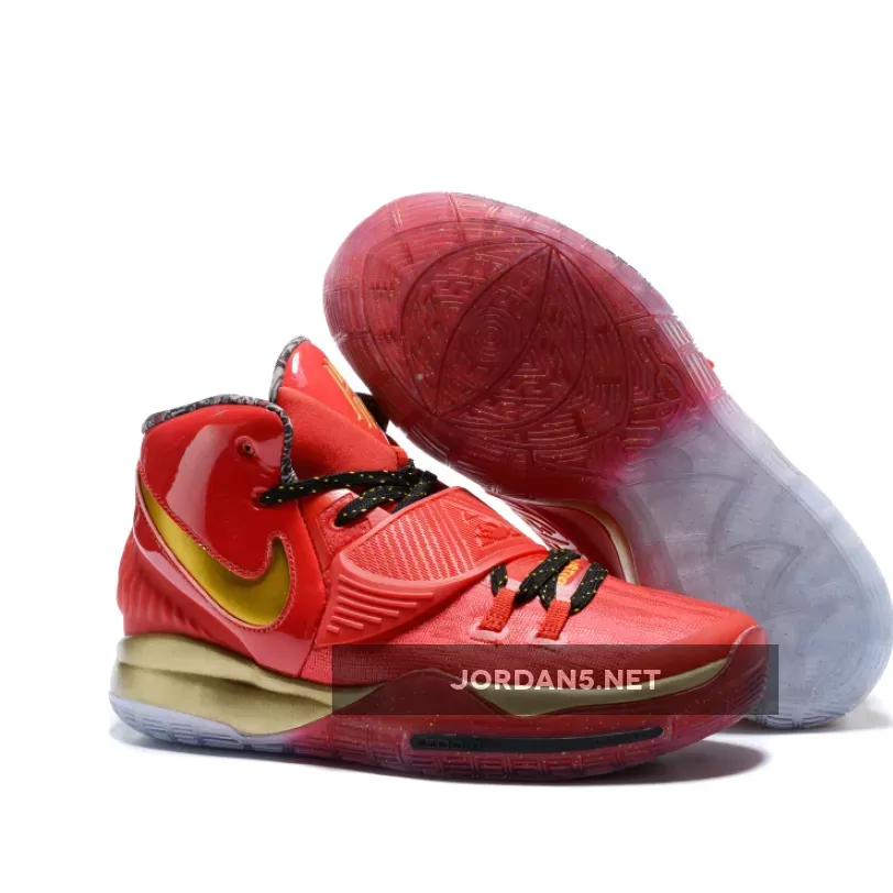 Nike Kyrie 6 "Trophies" Red Black Gold