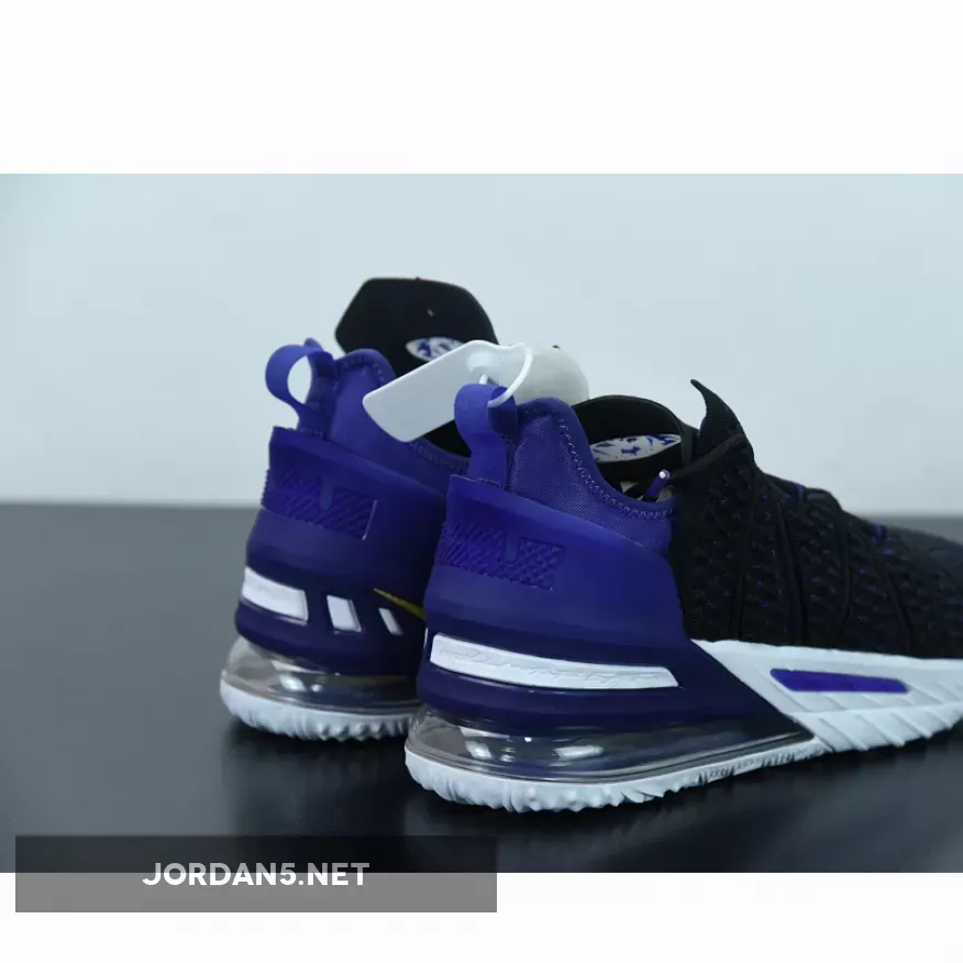 Nike LeBron 18 "Lakers" Black/Metallic Gold-Court Purple-White Nike LeBron 18 "Lakers" Black/Metallic Gold-Court Purple-White