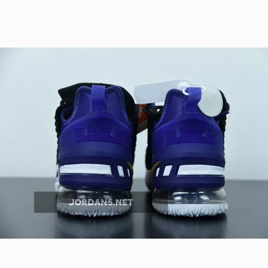 Nike LeBron 18 "Lakers" Black/Metallic Gold-Court Purple-White Nike LeBron 18 "Lakers" Black/Metallic Gold-Court Purple-White