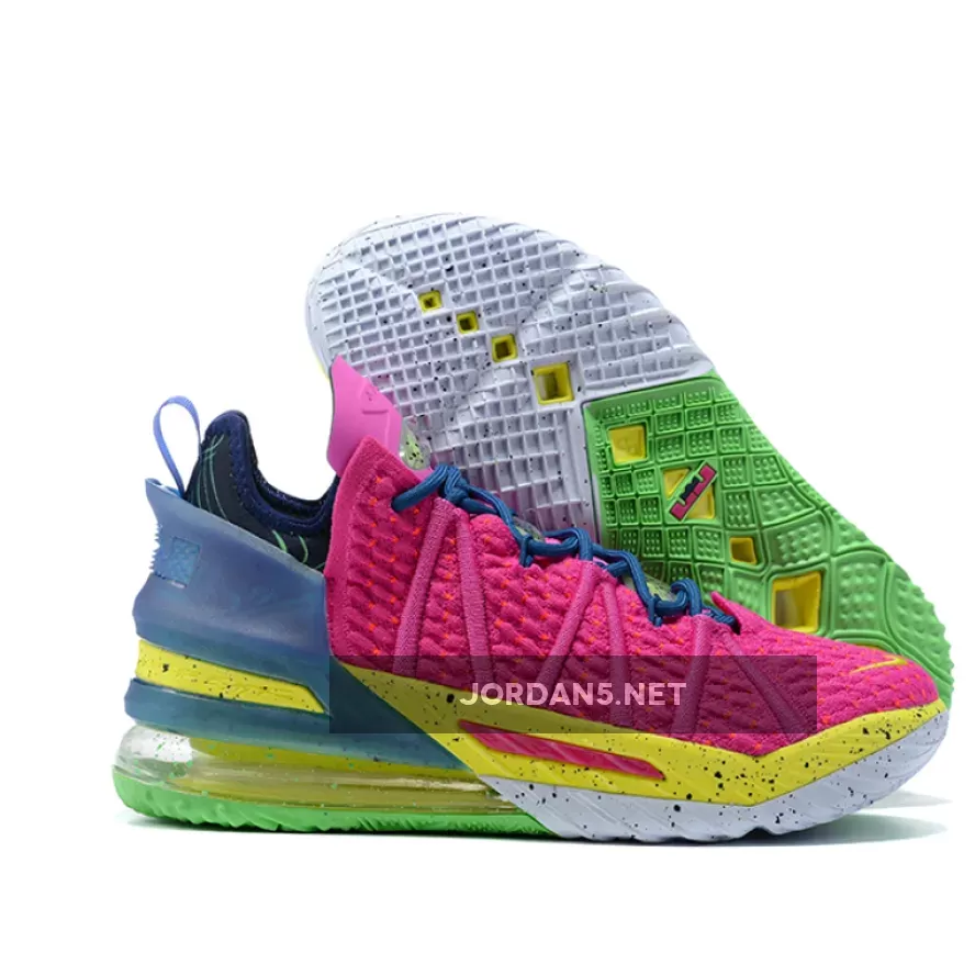 Nike LeBron 18 "Los Angeles By Night" Pink Prime/Multicolor