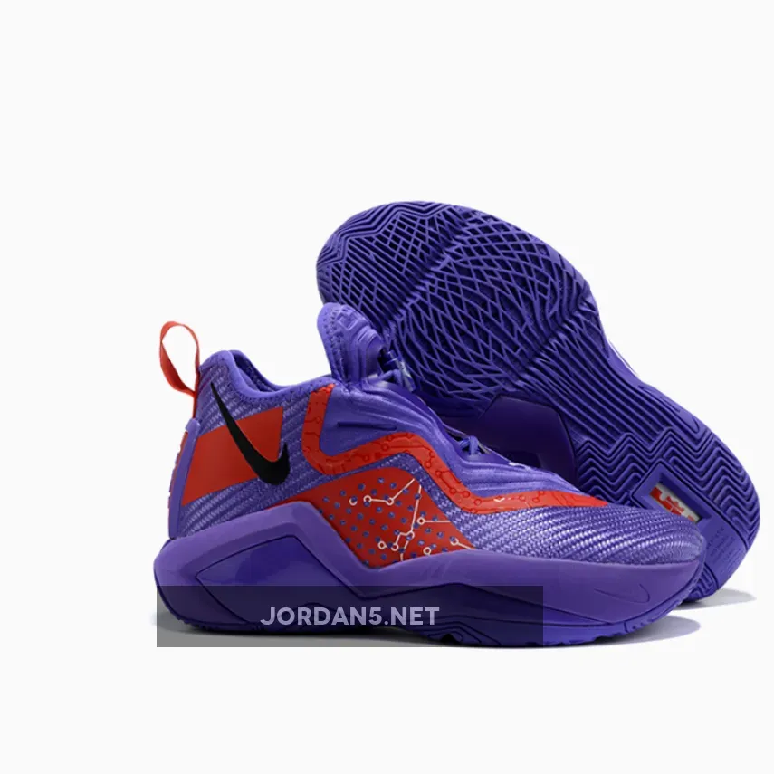 Nike LeBron Soldier 14 Custom Purple Red