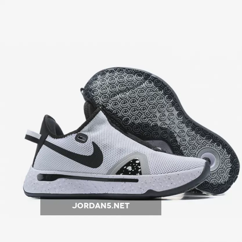 Nike PG 4 "Oreo" White/Black-Pure Platinum