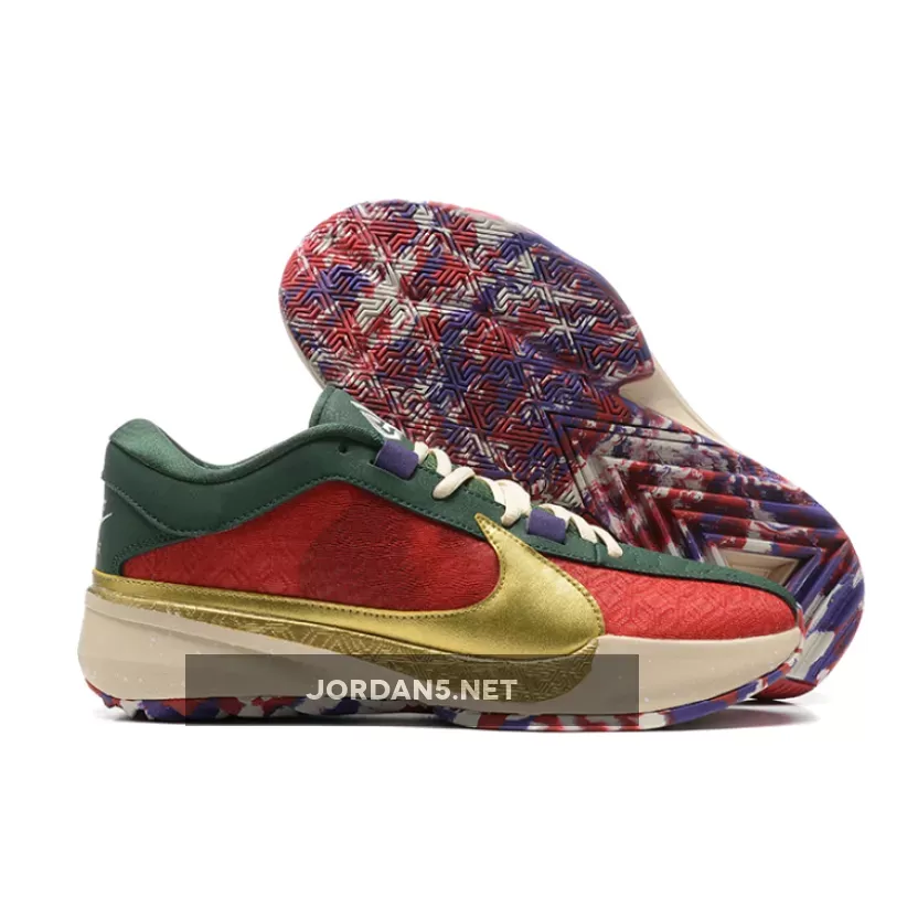 Nike Zoom Freak 5 "Keep It A Buck" Gym Red/Metallic Gold