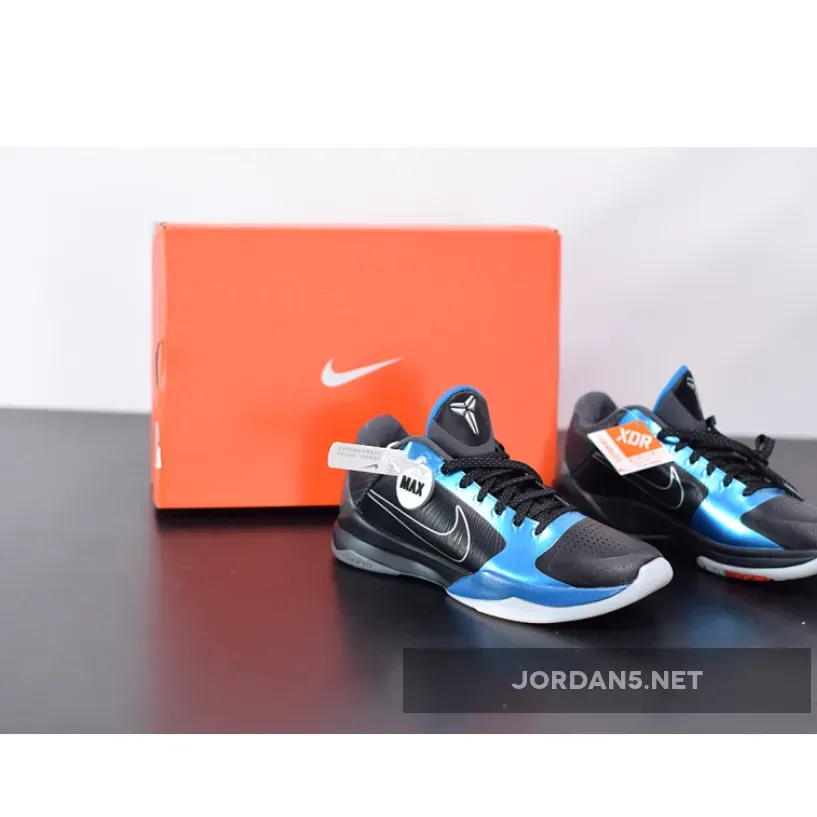 Nike Zoom Kobe 5 "Dark Knight" Black/Black-Dark Grey-Blue