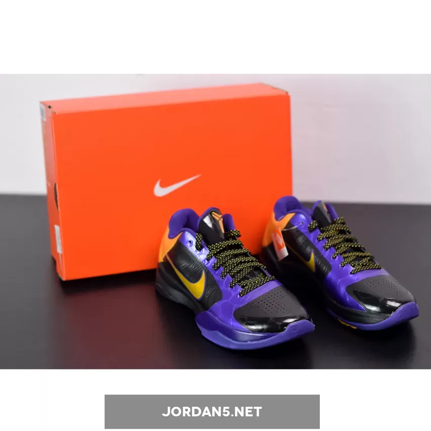 Nike Zoom Kobe 5 ‘Lakers Away’ Black/De Sol-Varsity Purple
