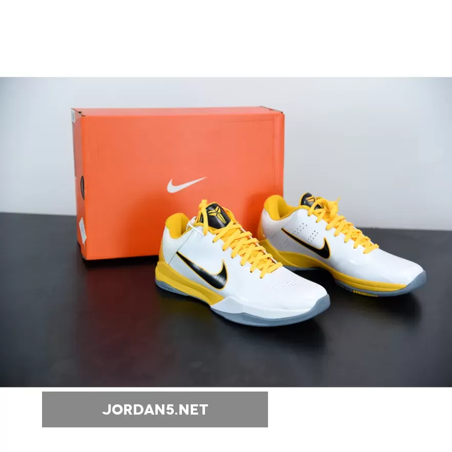 Nike Zoom Kobe 5 Summit White Black Yellow