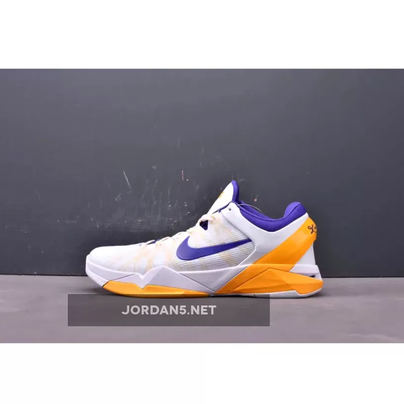 Nike Zoom Kobe 7 ‘Home’ White/Concord-Del Sol-Pure Platinum