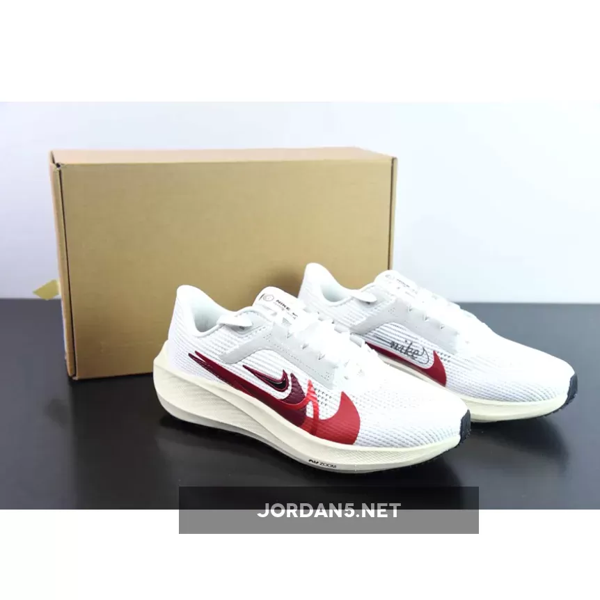 Nike Zoom Pegasus 40 White/University Red/Multi-Color