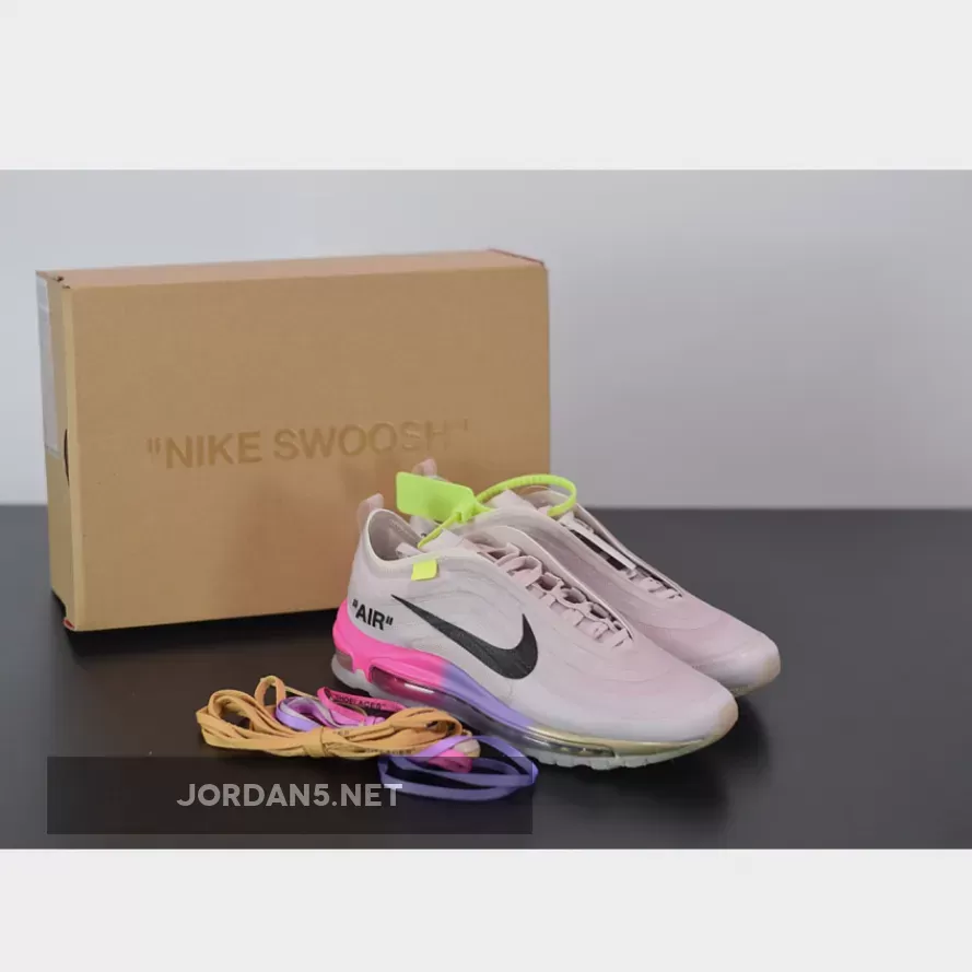 Off-White x Air Max 97 Serena Williams "Queen" Elemental Rose/Black