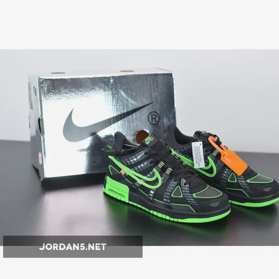 Off White x Nike Air Rubber Dunk "Green Strike"