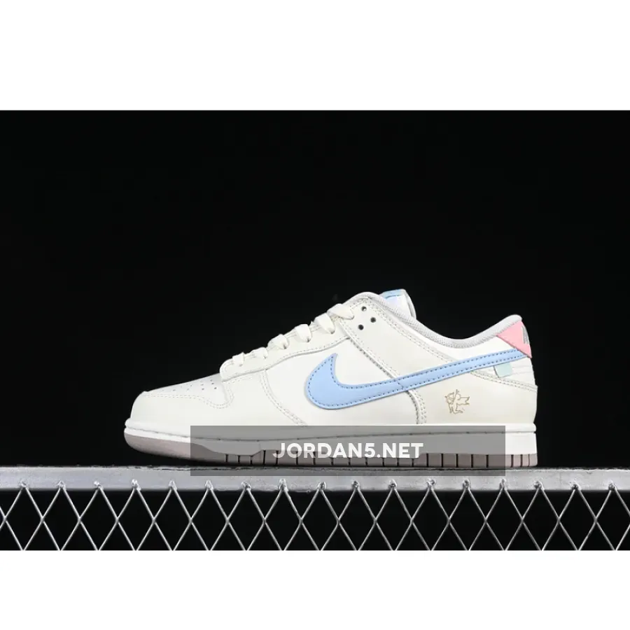 SB DUNK LOW BEIGE/BLUE/PINK