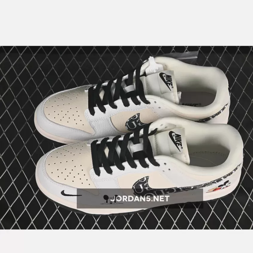 SB DUNK LOW BEIGE/GREY/BLACK