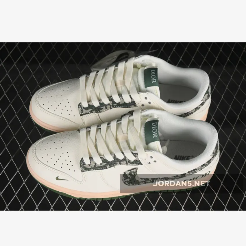 SB DUNK LOW DI*OR WHITE/GREEN