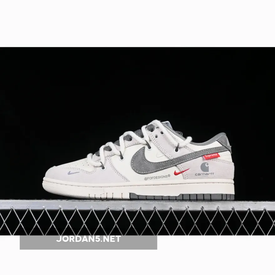 SB DUNK LOW GREY/WHITE