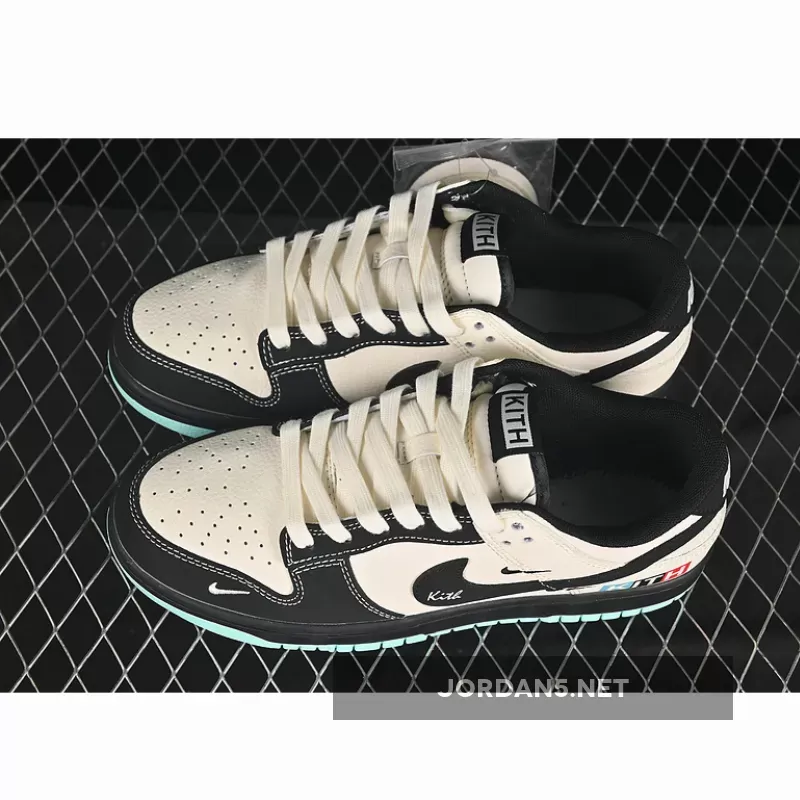 SB DUNK LOW KITH WHITE/BLACK