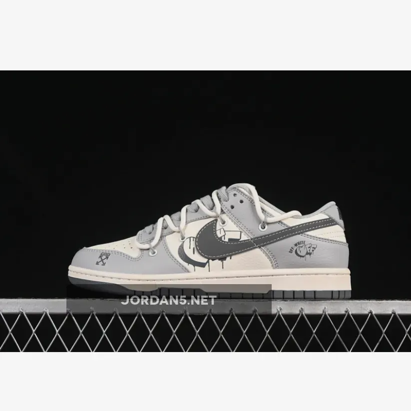 SB DUNK LOW OFF-WHITE WHITE/GREY