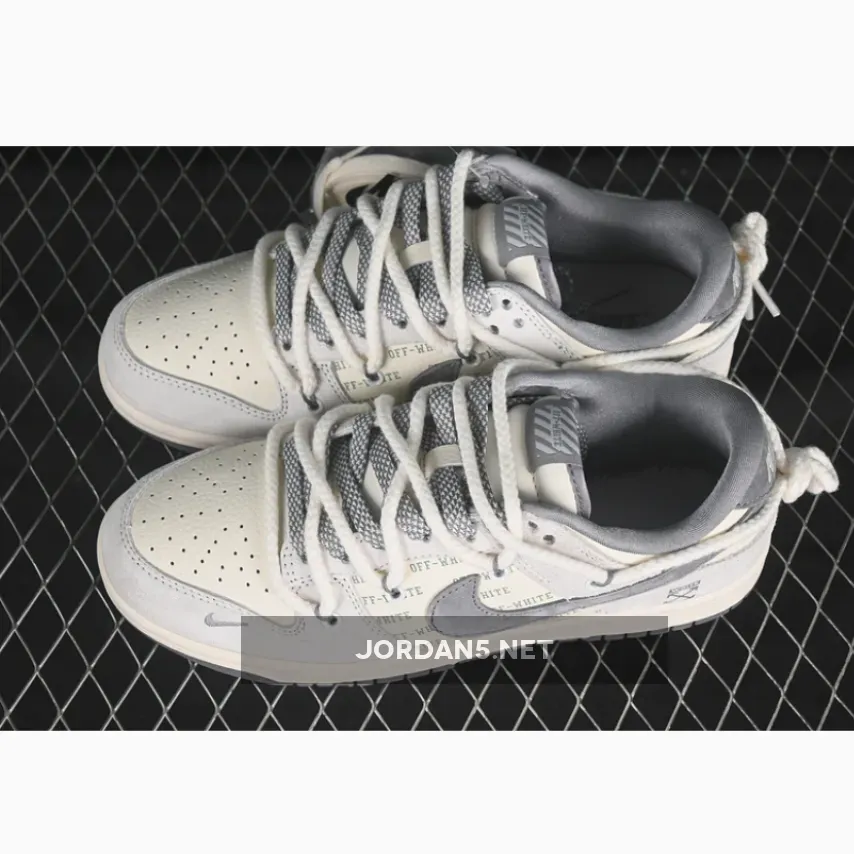 SB DUNK LOW OFF-WHITE WHITE/GREY
