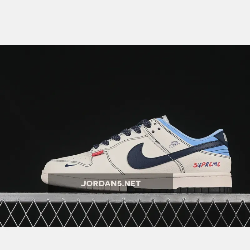 SB DUNK LOW SUP OFF WHITE/BLUE/BLACK