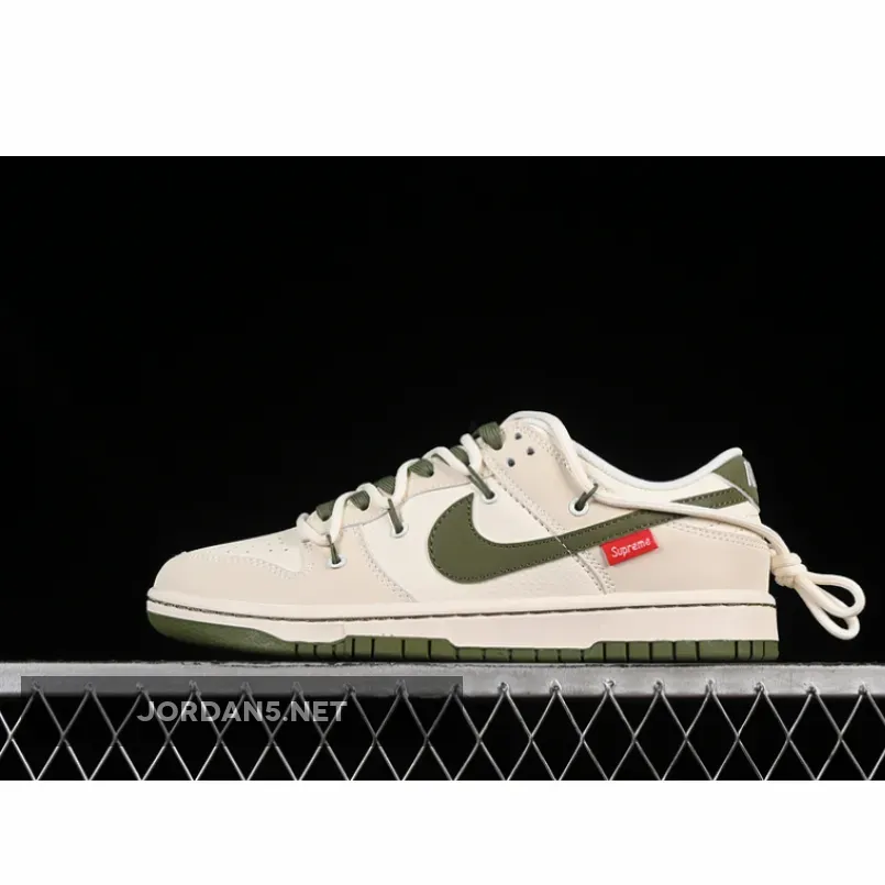 SB DUNK LOW SUP OFF WHITE/GREY/GREEN