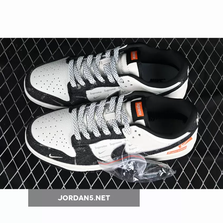 SB DUNK LOW SUP WHITE/GREY/BLACK