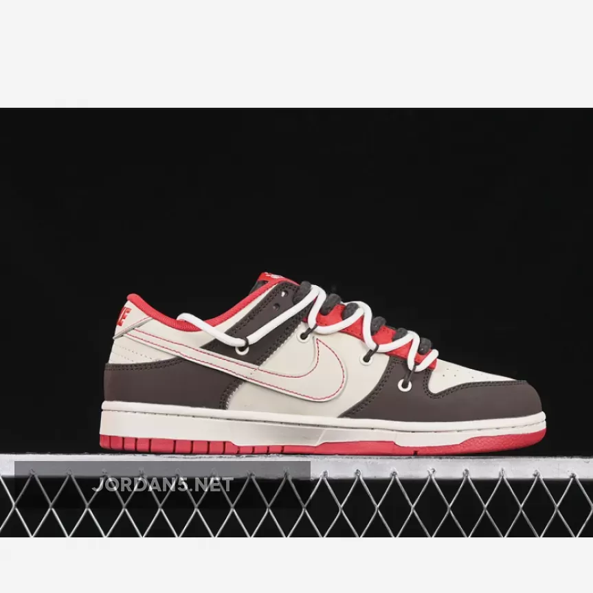 SB DUNK LOW SUPREME OFF WHITE/RED/BROWN