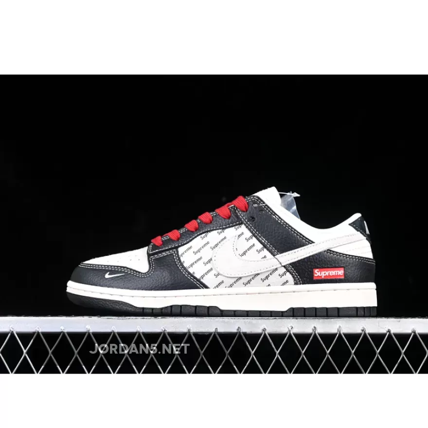 SB DUNK LOW SUPREME WHITE/BLACK/RED