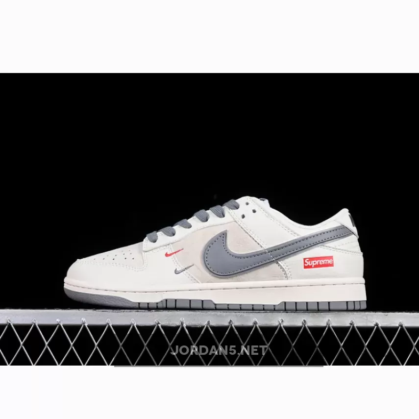 SB DUNK LOW SUPREME WHITE/GREY/BEIGE