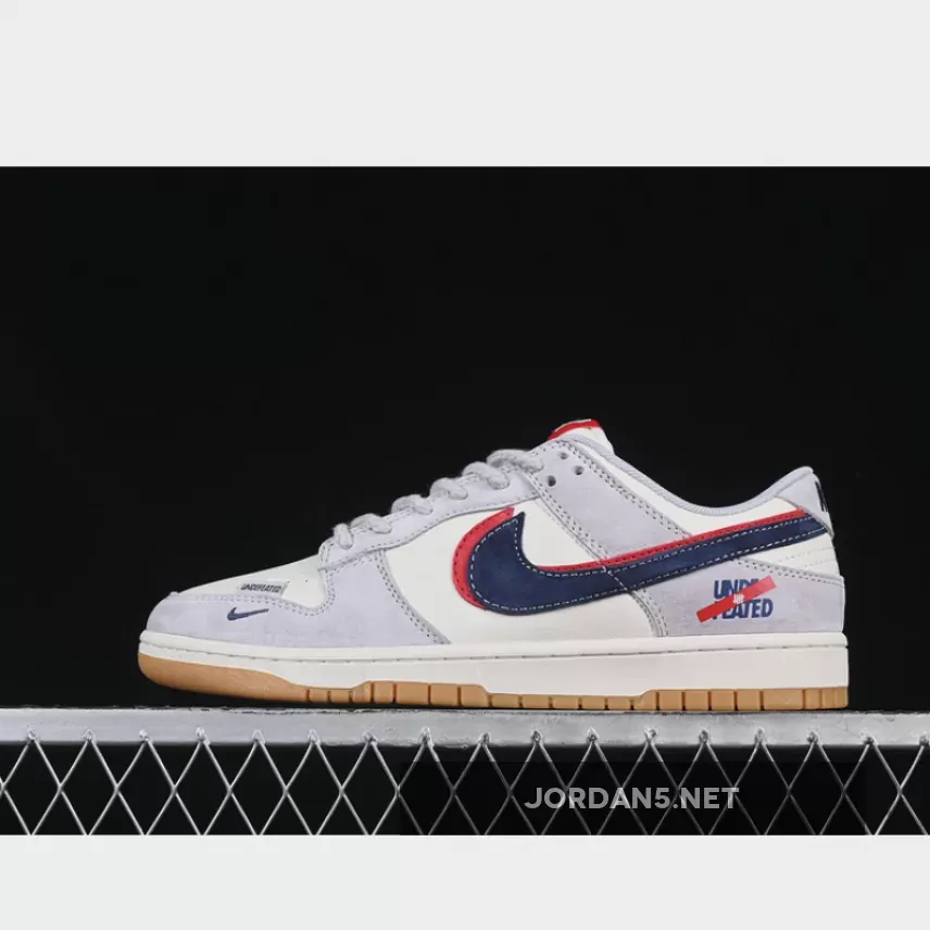 SB DUNK LOW UN WHITE/GREY/BLUE/RED
