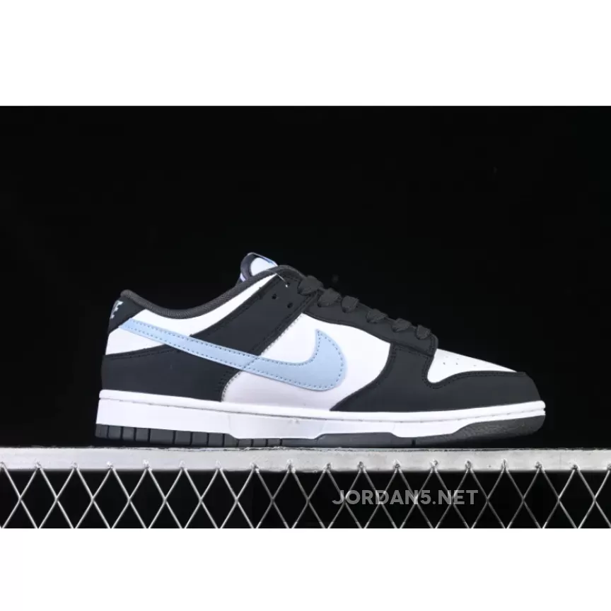 SB DUNK LOW WHITE/BLACK/BLUE