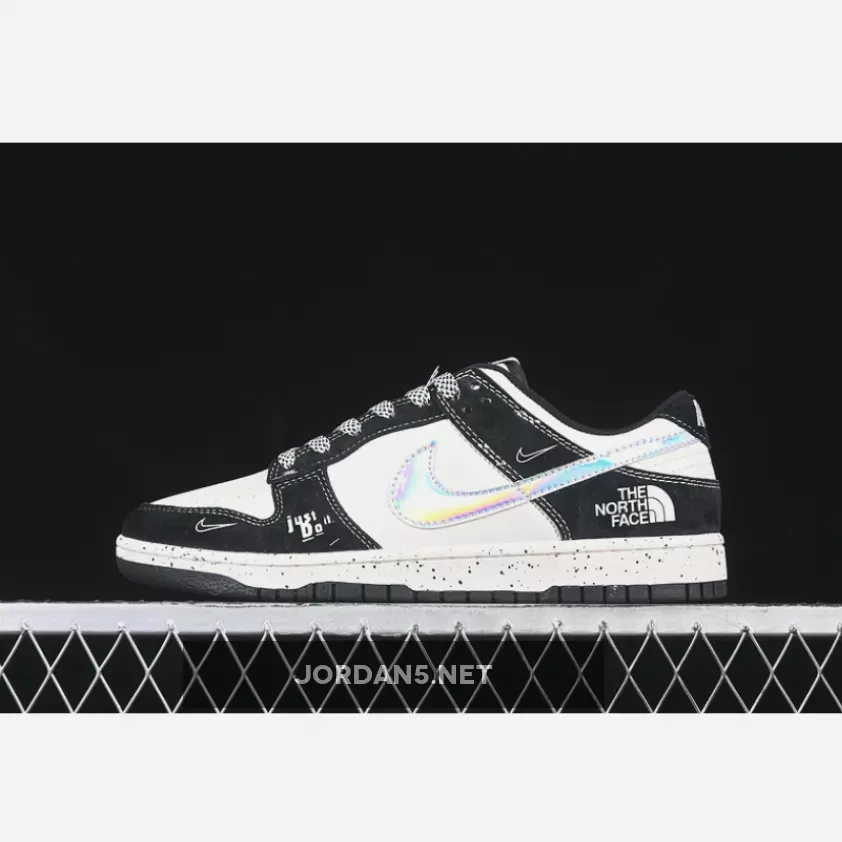 SB DUNK LOW WHITE/BLACK/GREY/COLORFUOL