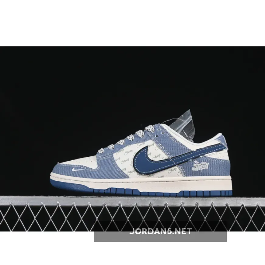 SB DUNK LOW WHITE/BLUE/GREY
