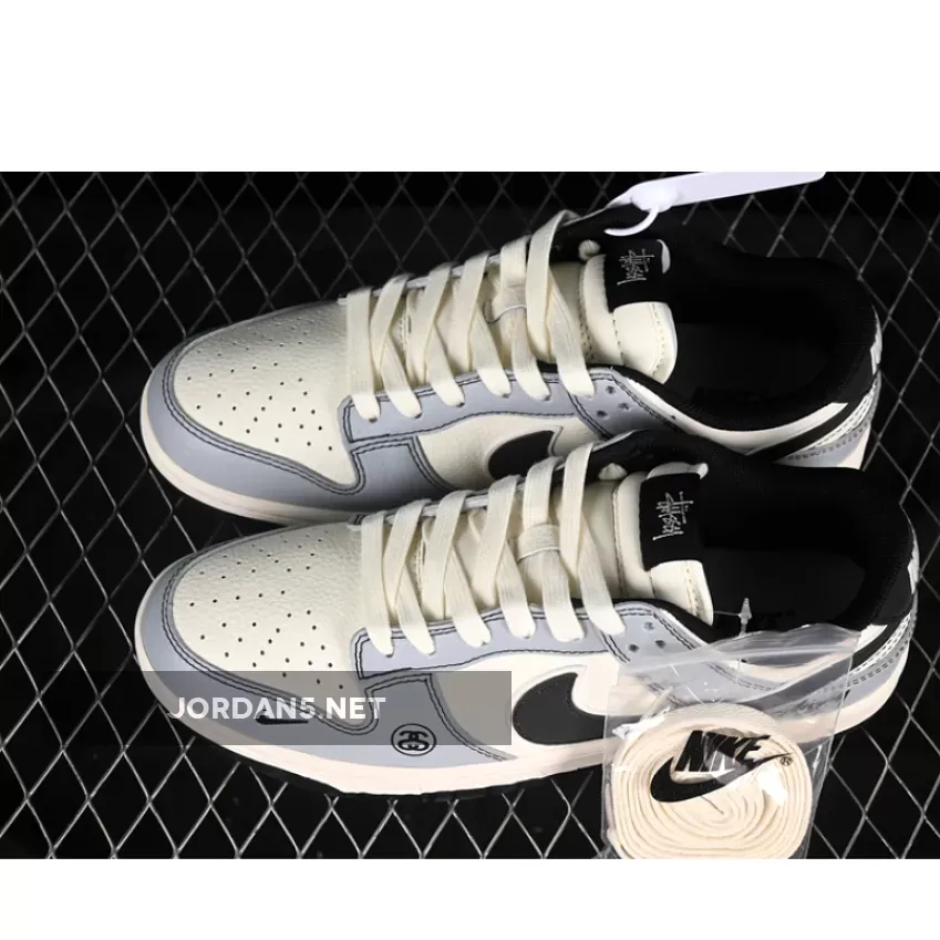 SB DUNK LOW WHITE/GREY/BLACK/BLUE