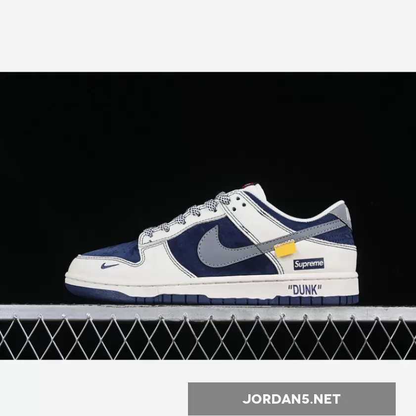 SB DUNK LOW WHITE/GREY/BLUE