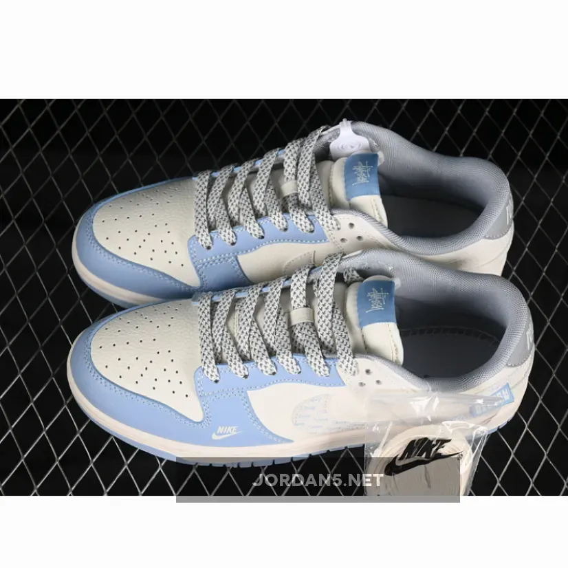 SB DUNK LOW WHITE/GREY/BLUE