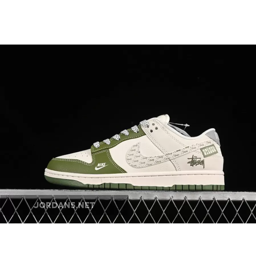 SB DUNK LOW WHITE/GREY/GREEN